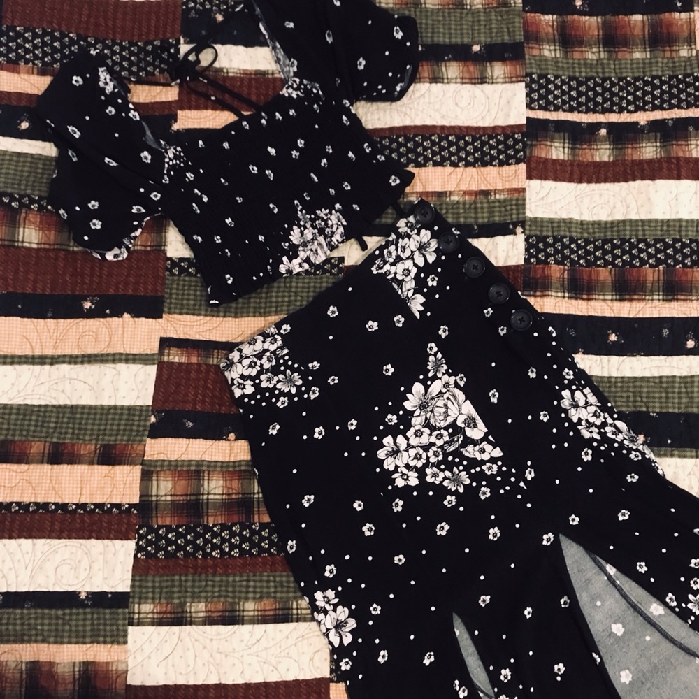 XX SOLD XX Free People Floral Two Piece Set
